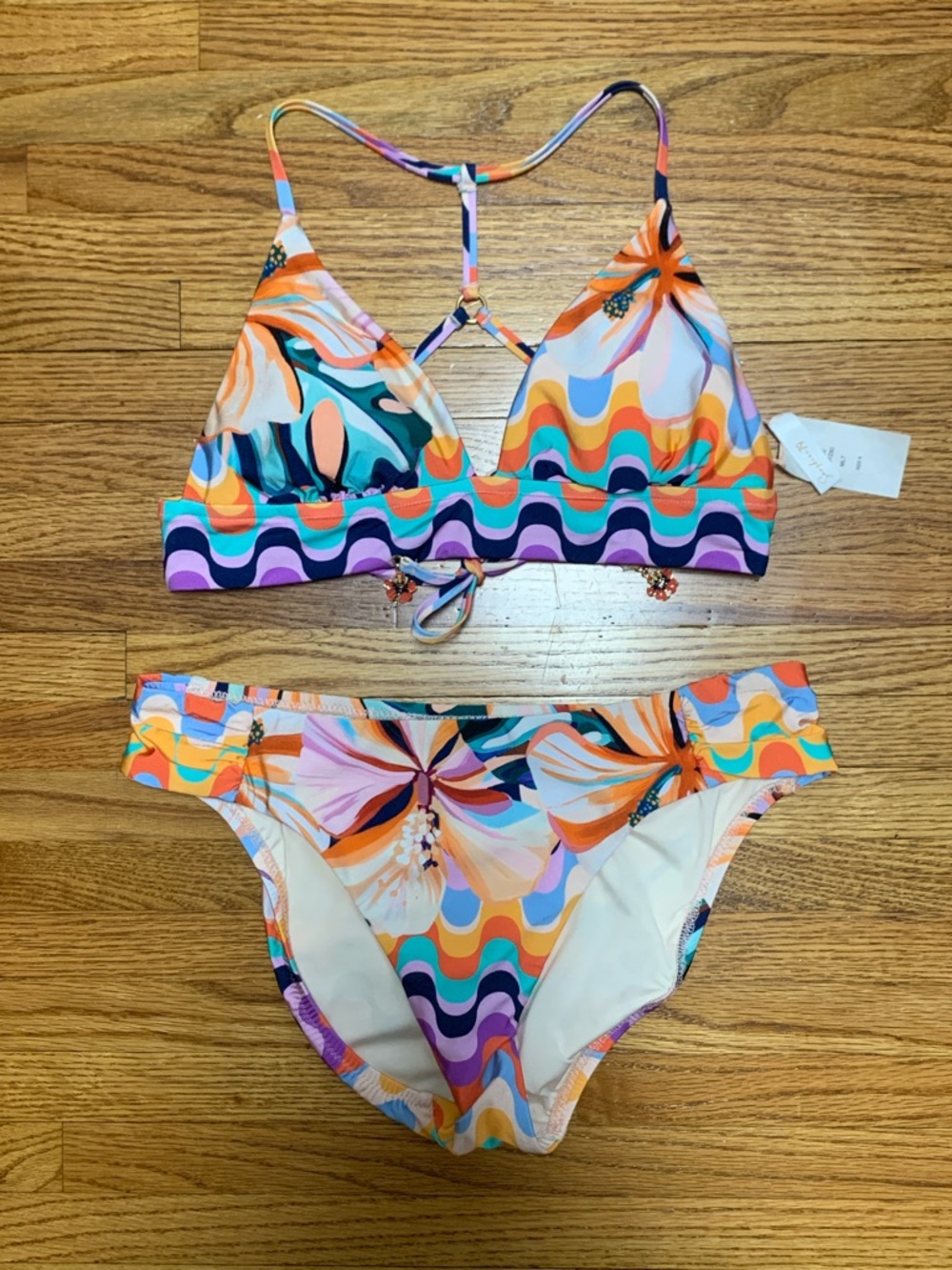 Sunshine 79 swimsuit - retro wave bikini set, untamed tropics bathing suit, 6